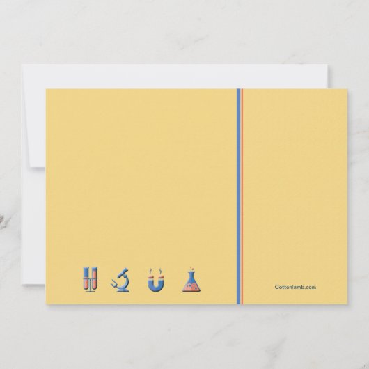 Uitnodiging van de Science Lijst Graduation Party (Achterkant)