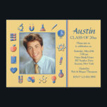 Uitnodiging van de Science Lijst Graduation Party<br><div class="desc">Viel het afstuderen van een wetenschapsleider met deze handige fotouitnodiging van het wetenschapslaboratorium. (KP) De kaart is eenvoudig aan te passen met uw tekst, lettertype, lettertypekleur, papieren vormopties en een keuze uit zes papiertypen. Witte enveloppen inbegrepen. Zenuwd over het ontwerpen en bestellen van je kaart online? Geen zorgen. Bedien slechts...</div>