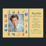 Uitnodiging van de Science Lijst Graduation Party<br><div class="desc">Viel het afstuderen van een wetenschapsleider met deze handige fotouitnodiging van het wetenschapslaboratorium. (KP) De kaart is eenvoudig aan te passen met uw tekst, lettertype, lettertypekleur, papieren vormopties en een keuze uit zes papiertypen. Witte enveloppen inbegrepen. Zenuwd over het ontwerpen en bestellen van je kaart online? Geen zorgen. Bedien slechts...</div>