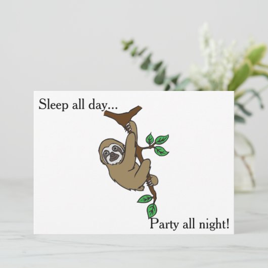 Uitnodiging van de Slotpartij (Staand voorkant)