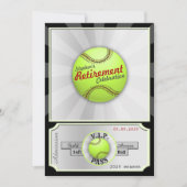 Uitnodiging van de Softball Field Pass Retirement  (Voorkant)