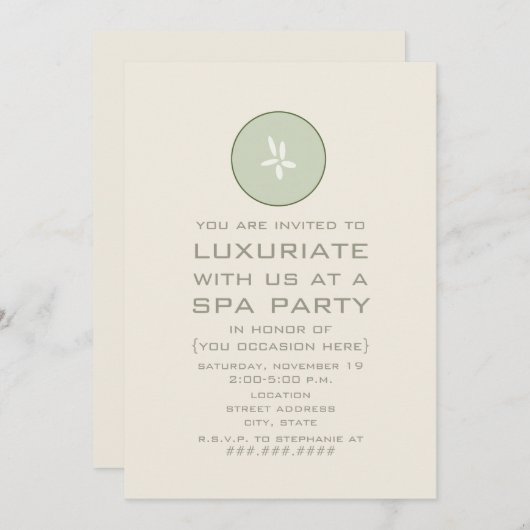 Uitnodiging van de SPA - Komkommer (Voorkant / Achterkant)