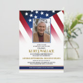 Uitnodiging van de speciale militaire aftredingspa (Staand voorkant)