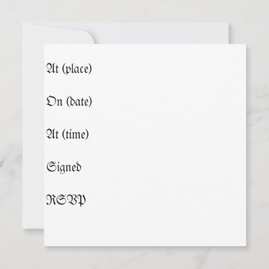 Uitnodiging van de St Patrick's Day Party (Achterkant)