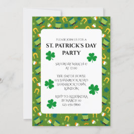 Uitnodiging van de St Patrick's Day Party