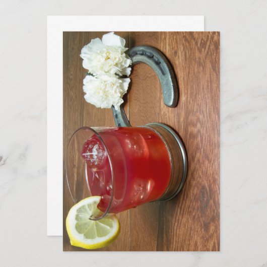 Uitnodiging van de Stakes-partij Belmont (Voorkant / Achterkant)