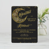 Uitnodiging van de Starry Glitz Retirement Party (Staand voorkant)