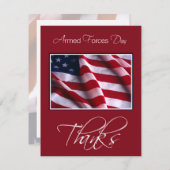 Uitnodiging van de strijdkrachten, vlag, rood (Voorkant / Achterkant)