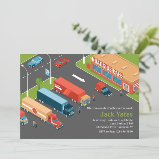 Uitnodiging van de stuurprogrammapartij voor vrach (Staand voorkant)