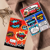 Uitnodiging van de Superheld Couples Baby shower