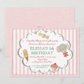 Uitnodiging van de  Sweet-partij (Voorkant / Achterkant)