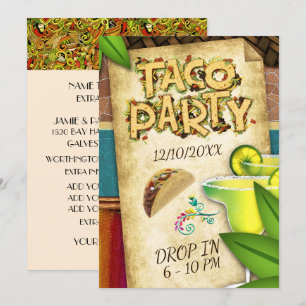 uitnodiging van de Taco Party