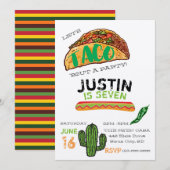 uitnodiging van de Taco Party (Voorkant / Achterkant)