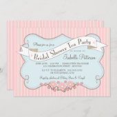 Uitnodiging van de Tea-partij bij het Vrijgezelle (Voorkant / Achterkant)