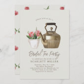  uitnodiging van de Tea Partij van de Vrijgezellen (Voorkant / Achterkant)