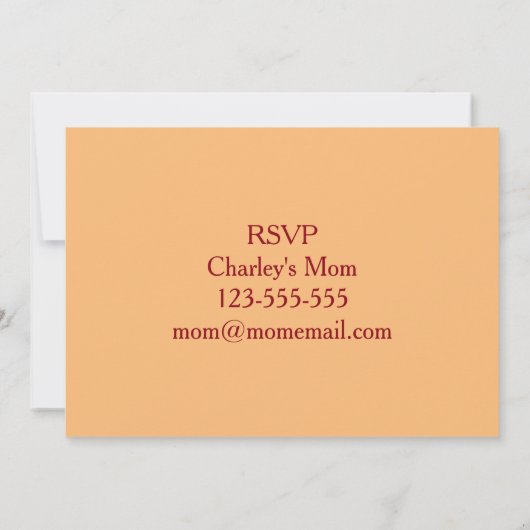 Uitnodiging van de Tea Party (Achterkant)