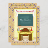 Uitnodiging van de Teacher Retirement Persoonlijke (Voorkant / Achterkant)