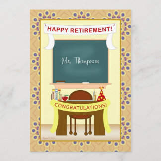 Uitnodiging van de Teacher Retirement Persoonlijke
