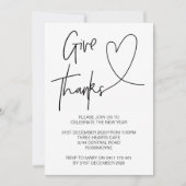 Uitnodiging van de Thanksgiving Bedankt uit te nod (Voorkant)