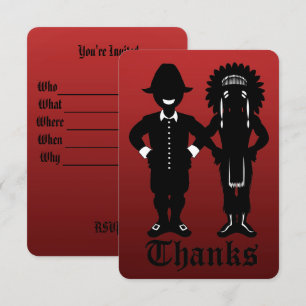 Uitnodiging van de Thanksgiving Gepersonaliseerde 