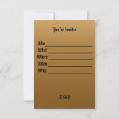 Uitnodiging van de Thanksgiving Gepersonaliseerde (Achterkant)