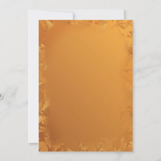 Uitnodiging van de Thanksgiving Turkije (Achterkant)