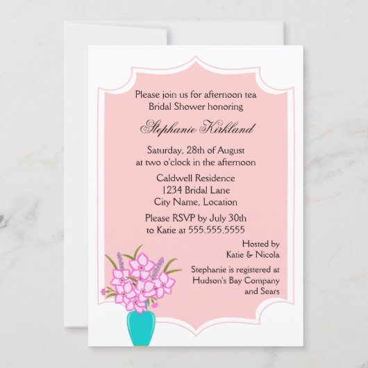 Uitnodiging van de theepartij (Achterkant)