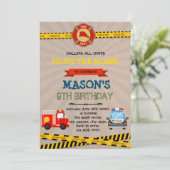 Uitnodiging van de themagepartij politie en brandw (Staand voorkant)