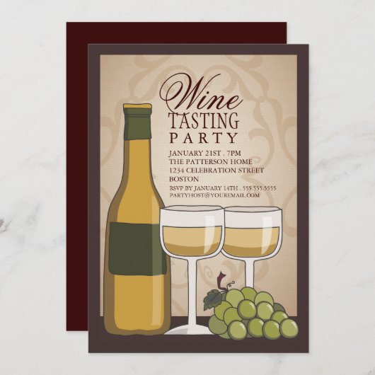 Uitnodiging van de Toscaanse partij van de Partij  (Voorkant / Achterkant)