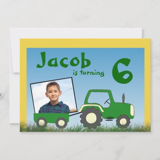 Uitnodiging van de trekker: Foto in Cart (Voorkant)