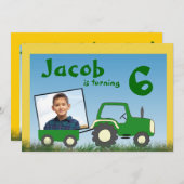 Uitnodiging van de trekker: Foto in Cart (Voorkant / Achterkant)