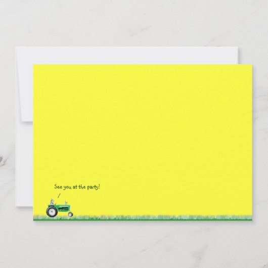 Uitnodiging van de trekker: Tractors Galore (Achterkant)