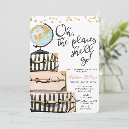 Uitnodiging van de tribune (Staand voorkant)