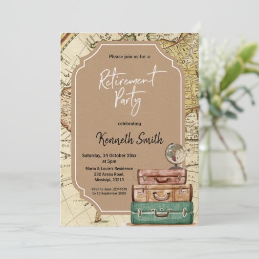 Uitnodiging van de tribune (Staand voorkant)