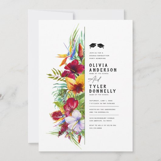 Uitnodiging van de Tropische Dubbele GraduPartij (Voorkant)