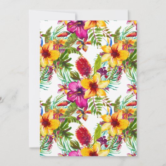 Uitnodiging van de Tropische Dubbele GraduPartij (Achterkant)