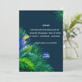 Uitnodiging van de Tropische GraduPartij van de Gr (Staand voorkant)