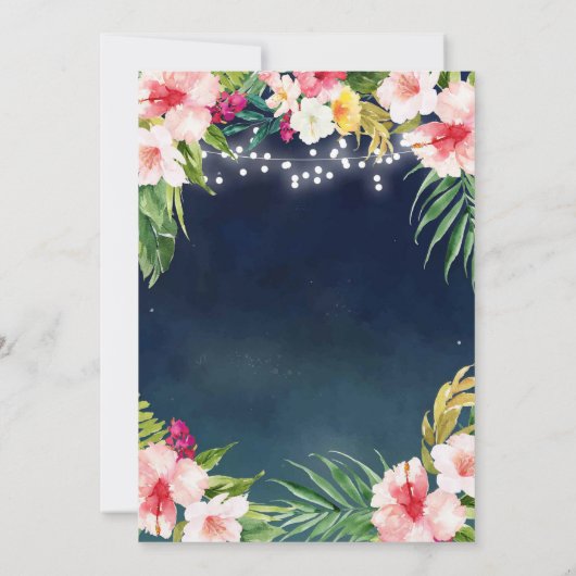 Uitnodiging van de Tropische Havana-partij (Achterkant)