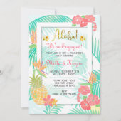 Uitnodiging van de Tropische Luau Aloha Engagement (Voorkant)