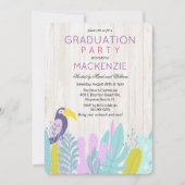 Uitnodiging van de Tropische Luau Graduation Party (Voorkant)