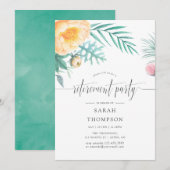 Uitnodiging van de Tropische Munt Floral Retiremen (Voorkant / Achterkant)