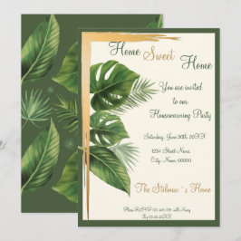Uitnodiging van de Tropische Palm Housewarming Par