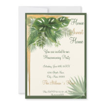 Uitnodiging van de Tropische Palm Housewarming Par