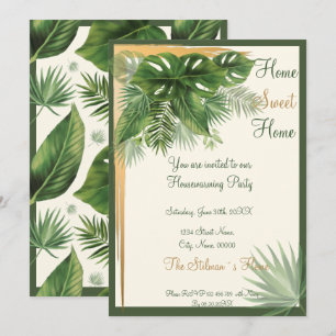 Uitnodiging van de Tropische Palm Housewarming Par