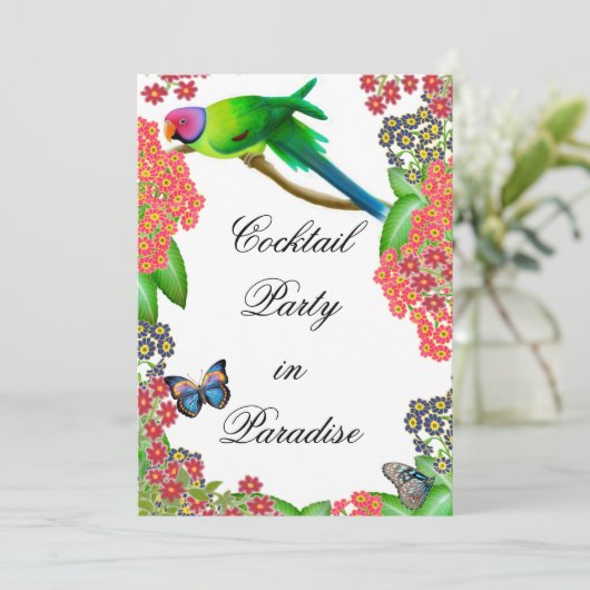 Uitnodiging van de Tropische Partij (Staand voorkant)