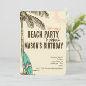 Uitnodiging van de Tropische Partij van de Partij (Staand voorkant)