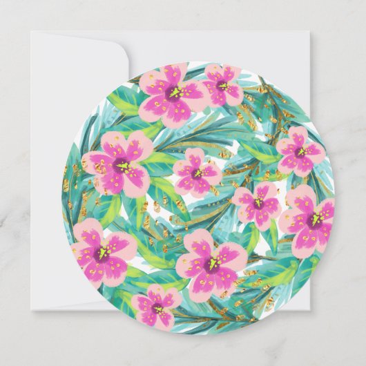 Uitnodiging van de Tropische partij Wreater (Achterkant)