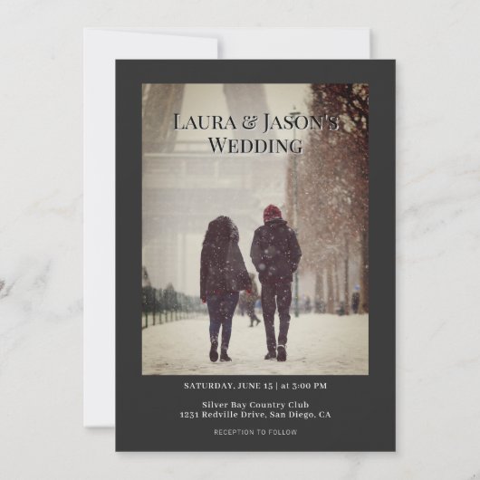 Uitnodiging van de trouwkrant, uitnodiging van de  (Achterkant)