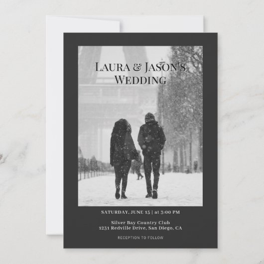 Uitnodiging van de trouwkrant, uitnodiging van de  (Achterkant)