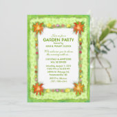 Uitnodiging van de tuinpartij - Florentiegrens (Staand voorkant)
